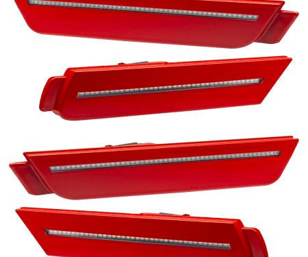 Oracle Lighting Concept Sidemarker Set, Clear, Victory Red (GCN) 3101-GCN-C
