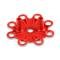 MSD Distributor Cap, V8, HEI Terminals, Red, Spark Plug Wire Retainer 8433