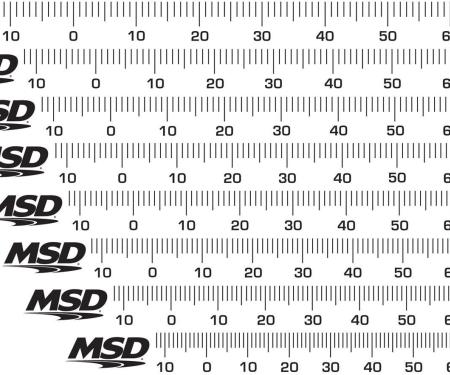 MSD Timing Tape, Harmonic Balancer, 5.25" to 8.00" 8985