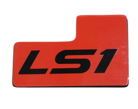 Corvette Throttle Body ID Plate, LS1, Red, 1997-2004