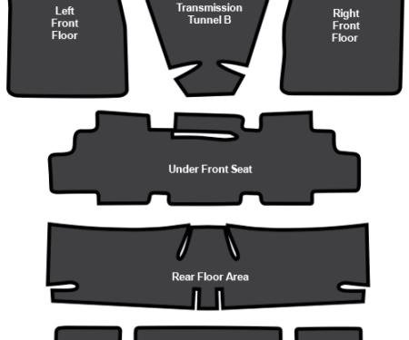ACC 1968-1972 Pontiac LeMans Sound Deadener 7pc EVA