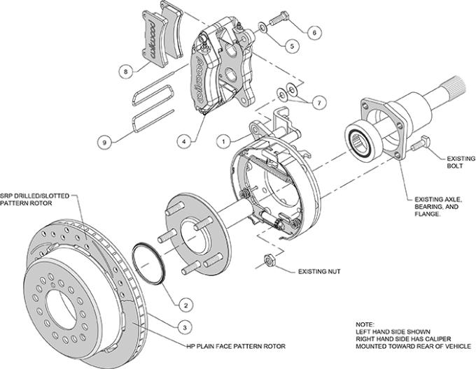 Wilwood Brakes Forged Dynapro Low-Profile Rear Parking Brake Kit 140-14400-D