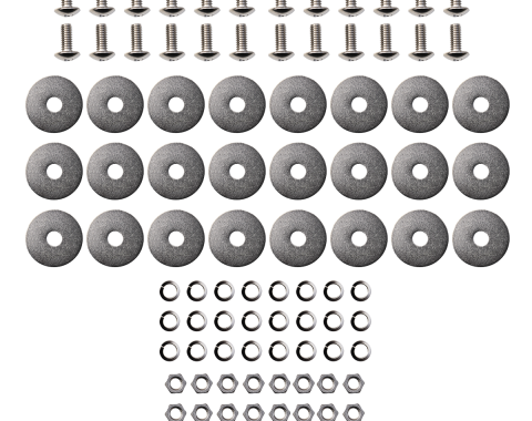 Key Parts '47-'66 Chev/GMC Stepside Fender to Bedside Stainless Steel Bolt Kit (Does Both Sides), Phillips Head, 96pc 0846-196