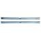Door Sill Plates, Riveted Fisher Emblem, With Ribs, For Cars With 2-Doors, 1964-1967