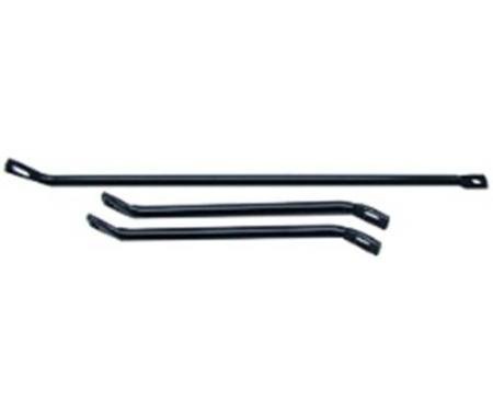Redline Restomotive® 1969 Camaro / Firebird 3 Piece Front Spoiler Mounting Bracket Kit