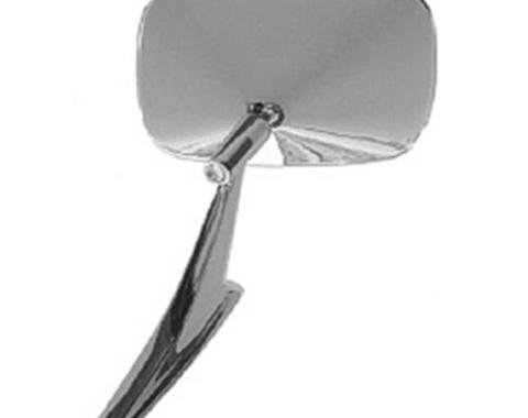 Redline Restomotive® 1968-1974 GM Car Left Hand Outside Door Mirror with Rib Design