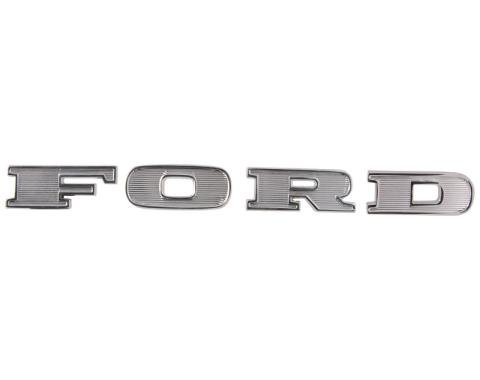 Dennis Carpenter Hood F-O-R-D Letters - 1967-69 Ford Truck     C7TZ-16606-K