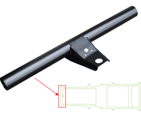 Key Parts '97-'06 Front Frame Crossmember with Front Body Mount 0485-264