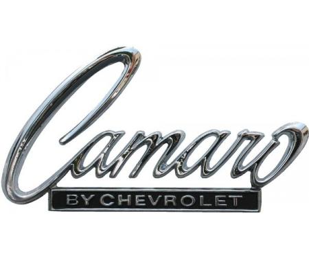 Camaro Header Panel & Deck Lid Emblem, Camaro By Chevrolet,1968-1969