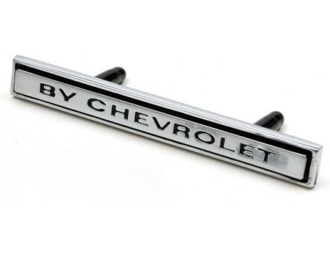 Chevelle Header Panel Emblem, By Chevrolet, 1969