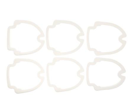 SoffSeal Tail Light Lens Gaskets 6 Pc for 68 Chevy Impala Caprice Bel Air, 2Dr Sedan, Set SS-2383