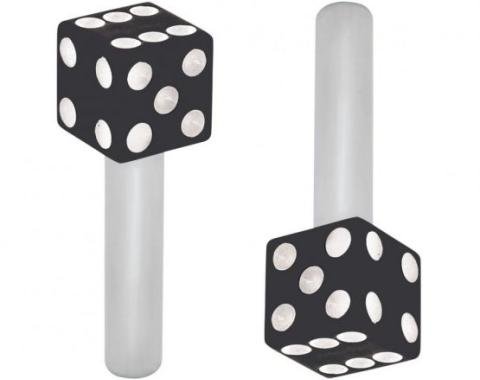 United Pacific Dice Door Lock - Black Knobs (2Pc/Set) 70042