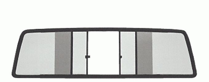 Duo-Vent Four Panel Slider with Solar Glass for 1973-1987 Chevy/GMC CK Truck and for 1988-1992 RV GMC/Chevy Trucks