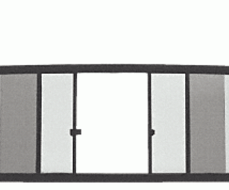Duo-Vent Four Panel Slider with Solar Glass for 1973-1987 Chevy/GMC CK Truck and for 1988-1992 RV GMC/Chevy Trucks