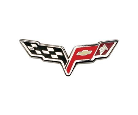 C6 Corvette Crossflags Lapel Pin
