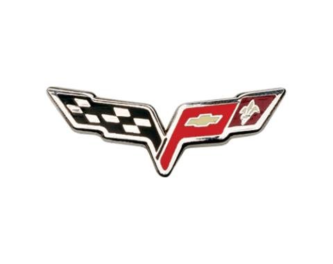 C6 Corvette Crossflags Lapel Pin
