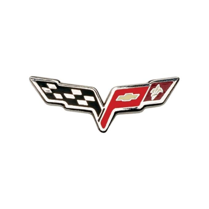 C6 Corvette Crossflags Lapel Pin