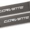 Corvette Shoulder Belt Pads, with Corvette Script, 2014-2018