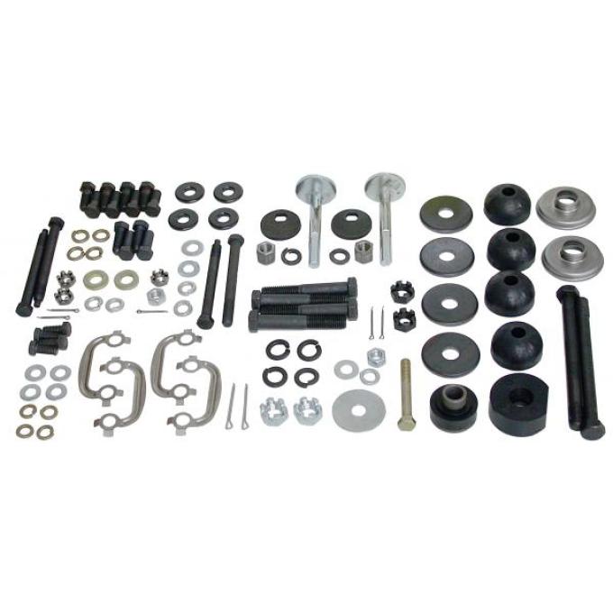 Corvette Rear Suspension Hardware Kit, Polyurethane Bushings, 1965-1968