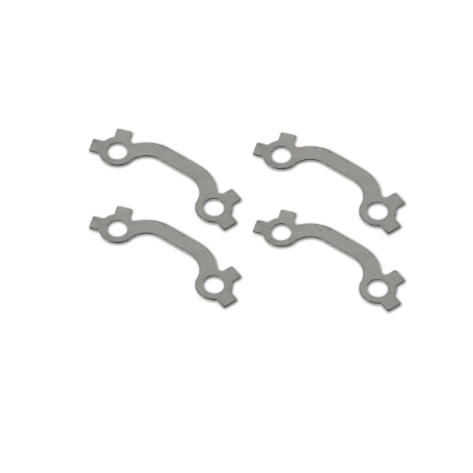 Corvette French Exhaust Manifold Bolt Locks Set, Stainless Steel, 1956-1963