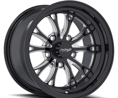 Boyd Coddington 17x4.5 Bristol Black / Milled Spokes 5x4.5 BS 1.75 BP BC3-74565175BM