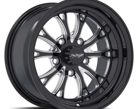 Boyd Coddington 15x7 Bristol Black / Milled Spokes 5x4.5 BS 4.25 BP BC3-5765425BM