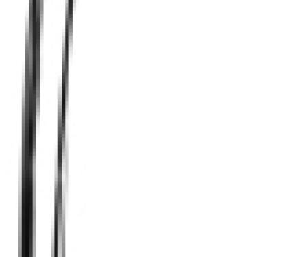 Key Parts '67-'68 Eyebrow Molding, Passenger's Side 0849-044 R