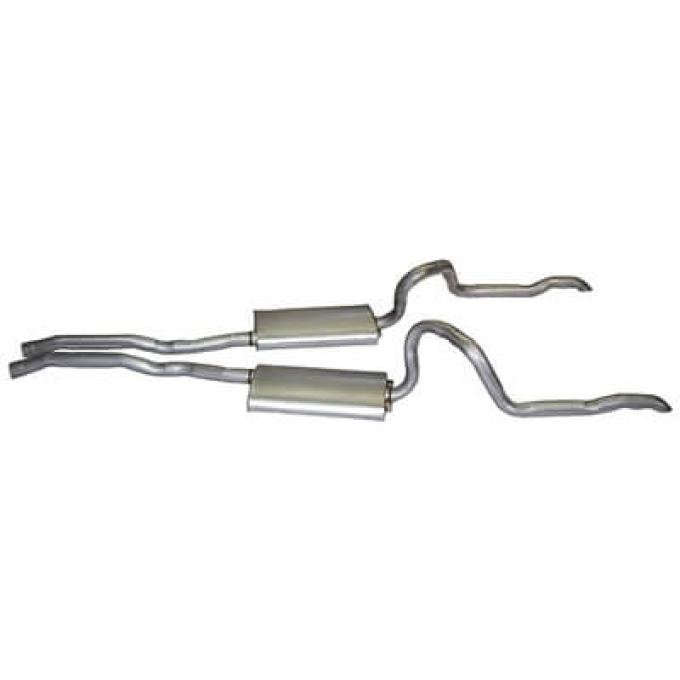 Scott Drake 1970 Ford Mustang 1970 Mustang Concours Exhaust System 2.25" D0ZZ-5257-BOS