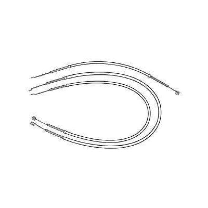 Scott Drake 1964-1966 Ford Mustang 64-66 Heater Control Cables (Heater,Temperature,Defroster) C5ZZ-18518-52-K