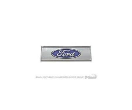 Scott Drake 1967-1973 Ford Mustang Sill Plate Emblem, Ford Logo, Blue C7ZZ-6513208-T