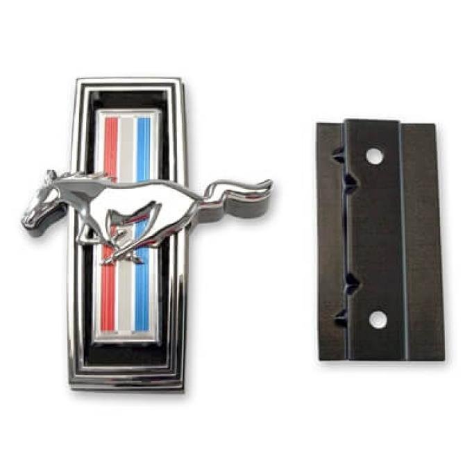 Scott Drake 1969 Ford Mustang Running Horse Grill Emblem, with Mounting Kit C9ZZ-8213-AR