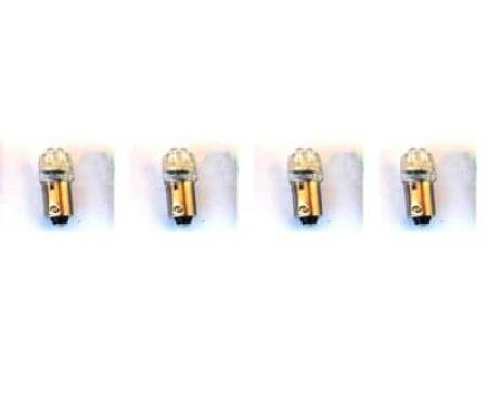 Scott Drake 1964-1968 Ford Mustang Instrument Panel LED Replacement Bulbs, White 1895, Set of 4 SD-1895