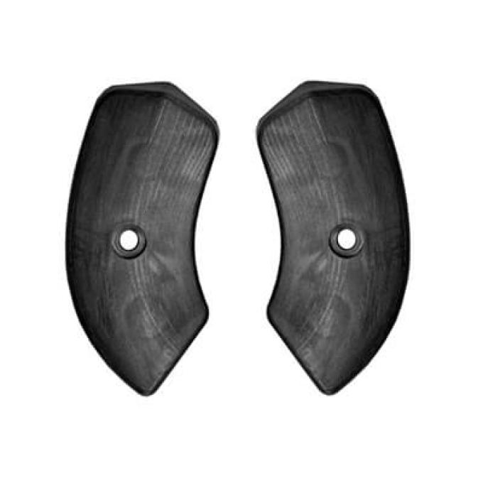 Scott Drake 1964-1967 Ford Mustang 64-67 Seat Hinge Covers (Black) C5ZZ-6561692-3B