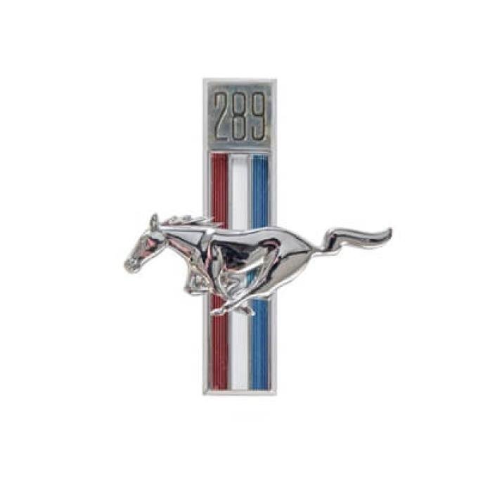 Scott Drake 1967-1968 Ford Mustang Fender Emblem, 289 Running Horse Fender, Driver Side C7ZZ-16229-C