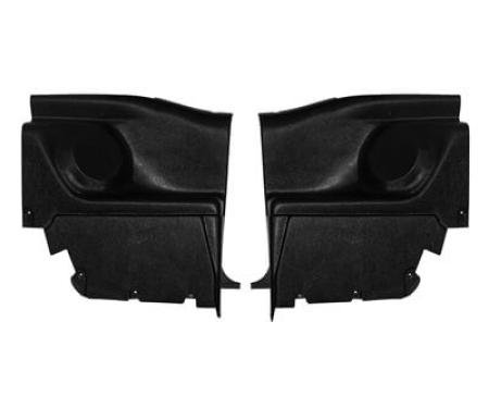 Scott Drake 1969-70 Mustang Fastback Interior Rear Quarter Trim Panels with Speaker Pods C9ZZ-63314867SP