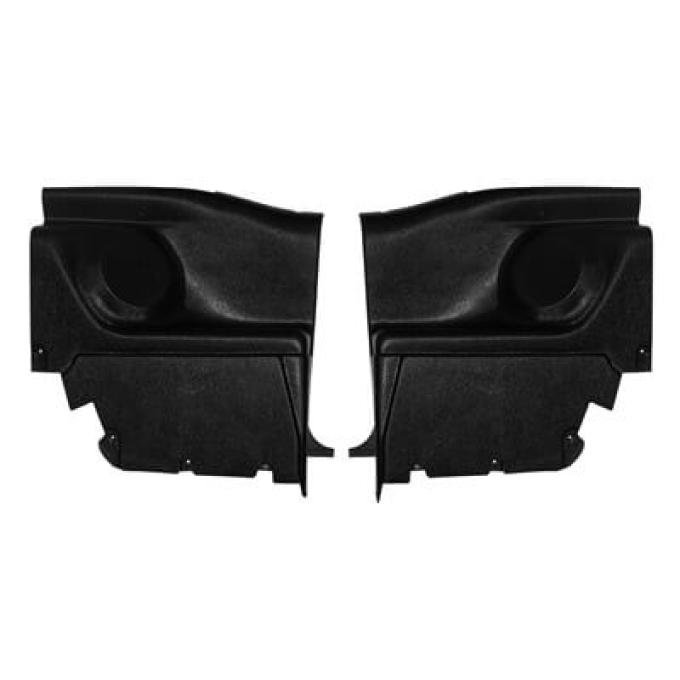 Scott Drake 1969-70 Mustang Fastback Interior Rear Quarter Trim Panels with Speaker Pods C9ZZ-63314867SP