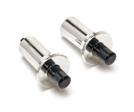 Scott Drake 1965-1967 Ford Mustang Courtesy Light Switches, Chrome, Pair C3AZ-13713-ACK