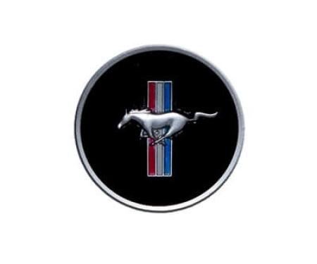 Scott Drake 1968 Ford Mustang 1968 Mustang Horn Panel Emblem with Classic Mustang Tri-Bar Logo C8ZZ-3649-AR