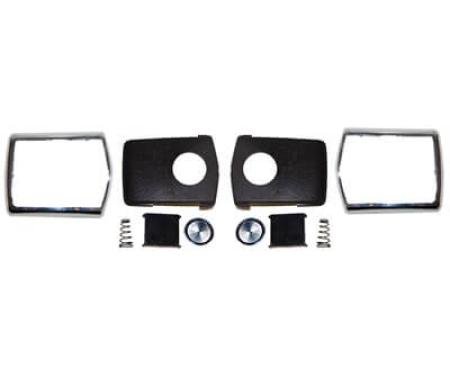 Scott Drake 1968-1970 Ford Mustang 1968-70 Mustang Seat Belt Buckle Restoration Kit-Deluxe Chrome C8AZ-65611A72CK
