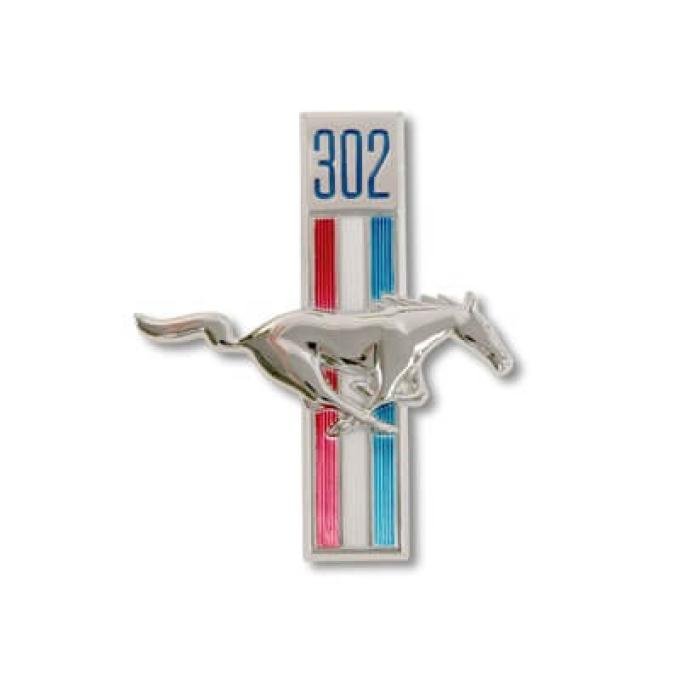 Scott Drake 1968 Ford Mustang Fender Emblem Running Horse , 302 Pin-on Passenegr Side C8ZZ-16228-A