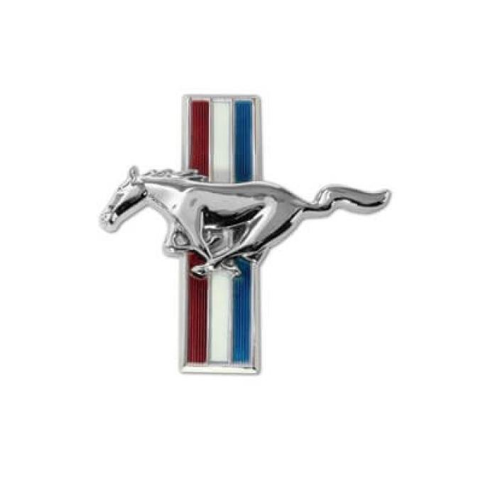 Scott Drake 1965-1966 Ford Mustang Glove Box Emblem (Flat) C5ZB-65060A14-A