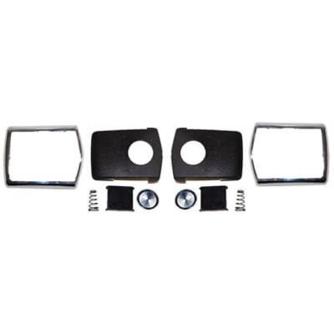 Scott Drake 1968-1970 Ford Mustang 1968-70 Mustang Seat Belt Buckle Restoration Kit-Deluxe Chrome C8AZ-65611A72CK