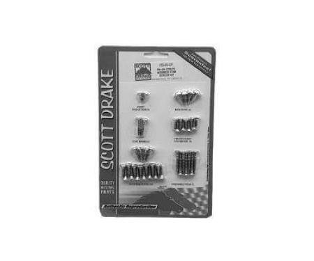 Scott Drake 1967-1968 Ford Mustang 1967-1968 Coupe Interior Trim Screw Kit ITS-67-CP