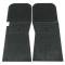 Scott Drake 1965-1966 Ford Mustang Floor Mat Set Rubber with Running Horse Logo C5ZZ-6513086-BK
