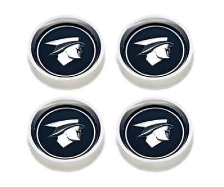 Scott Drake 1967-1968 Ford Mustang 67-68 Original Cougar Hub Caps (Set, Black) C7WY-1130-BLK
