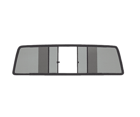 CRL Duo-Vent Four Panel Slider with Solar Glass for 1967-1972 Ford Truck
