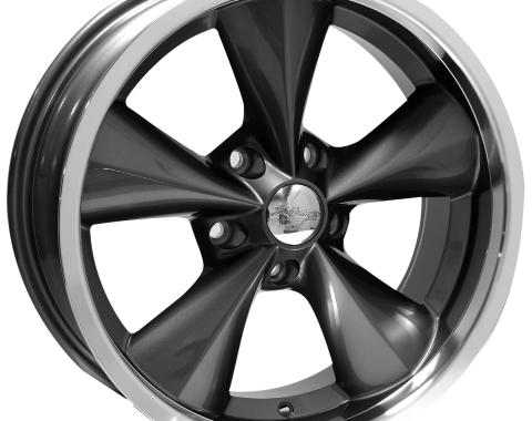 Boyd Coddington 15x6 Junkyard Dog Gunmetal / Machined Lip 5x4.5 BS 3.25 BP BC1-5665325G