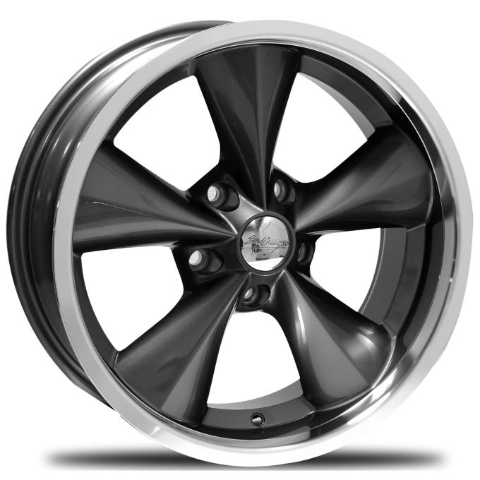 Boyd Coddington 15x7 Junkyard Dog Gunmetal / Machined Lip 5x5 BS 4.25 BP BC1-5773425G