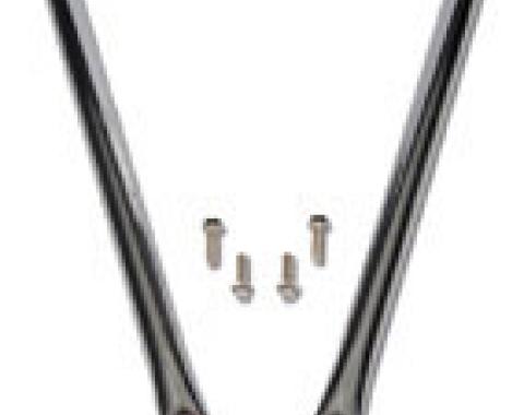 Classic Headquarters Fender Bars-Chrome, Pair, with Bolts W-653