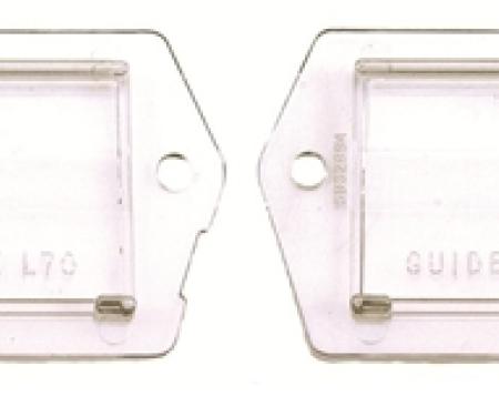 Classic Headquarters Camaro License Light Lens, Pair W-016B